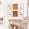 6Pcs Fall Wall Art Prints Watercolor Pumpkin Maple Leaf Art(Paper)